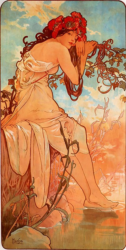Alphonse Mucha - Summer - (